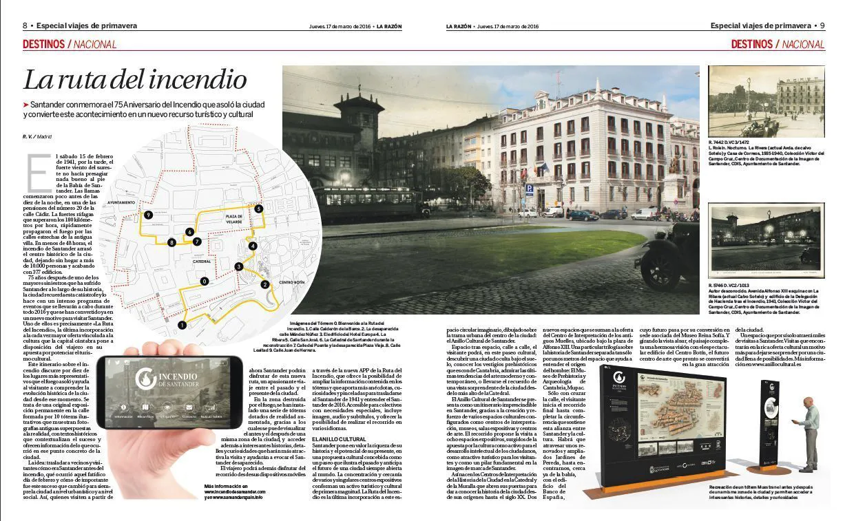 Reportaje La Razón. La Ruta del Incendio